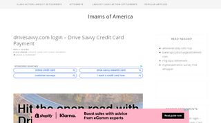 
                            1. drivesavvy.com login - Drive Savvy Credit Card Payment ...