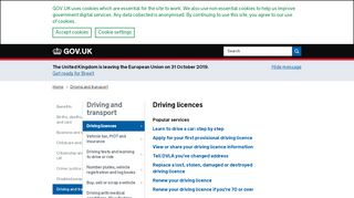 
                            2. Driving licences - GOV.UK