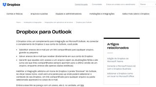 
                            8. Dropbox para Outlook – Ajuda do Dropbox