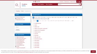 
                            8. DrugBase: Excipients (A-Z)