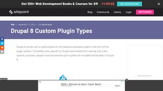 
                            8. Drupal 8 Custom Plugin Types — SitePoint