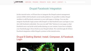 
                            3. Drupal Facebook Integration - Daymuse Studios, LLC