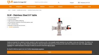 
                            1. drylin® SLW Stainless Steel XY table - Igus