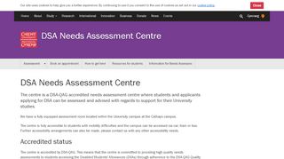 
                            4. DSA Needs Assessment Centre - Cardiff University