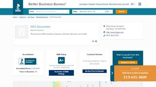 
                            5. DSG Associates | Better Business Bureau® Profile