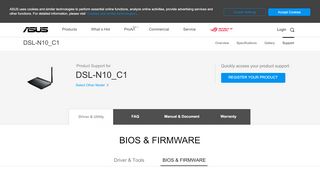 
                            2. DSL-N10_C1 BIOS & FIRMWARE | Networking | ASUS Global