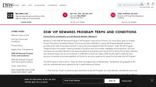 
                            4. DSW VIP Rewards Program Terms and Conditions - Shoes ...