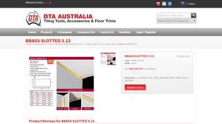
                            5. DTA Australia | BRASS SLOTTED 3.12