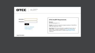 
                            7. DTCC ALERT - Cleartrust Login Page