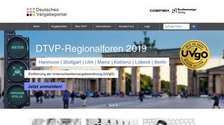 
                            1. DTVP - Start | Deutsches Vergabeportal