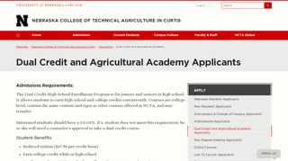 
                            9. Dual Credit and Agricultural Academy Applicants | Nebraska College ...