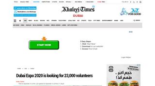 
                            8. Dubai Expo 2020 is looking for 23,000 volunteers - Khaleej Times