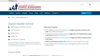 
                            7. Dublin Middle School | Georgia School Reports