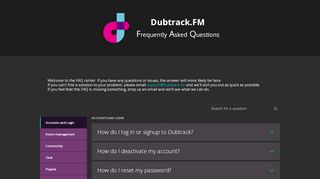 
                            5. Dubtrack.FM - FAQ