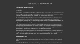 
                            3. Dubtrack.FM | Privacy Policy