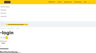 
                            3. Duden | -login | Rechtschreibung, Bedeutung, …