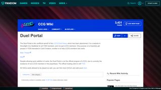 
                            3. Duel Portal | CCG Wiki | FANDOM powered by Wikia