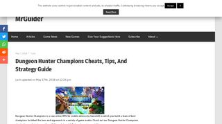 
                            5. Dungeon Hunter Champions Cheats, Tips, And Strategy Guide