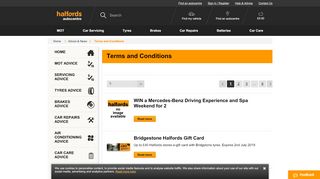 
                            7. Dunlop Love2Shop - Terms & Conditions - Halfords Autocentres