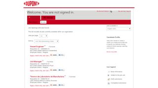 
                            4. DuPont Job Search - Sign in to your account
