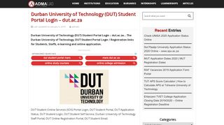 
                            3. Durban University of Technology (DUT) Student Portal Login ...