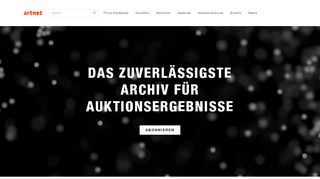 
                            3. Durchsuchen Sie die artnet Price Database nach ...