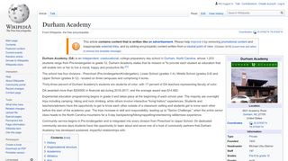 
                            5. Durham Academy - Wikipedia