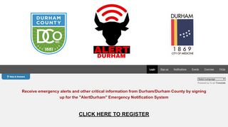 
                            8. Durham County Citizen Alert - Login to your account