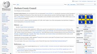 
                            6. Durham County Council - Wikipedia