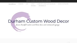 
                            3. Durham Custom Wood Decor