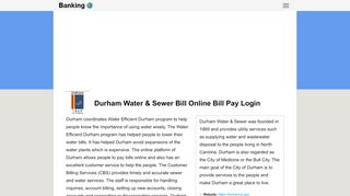 
                            5. Durham Water & Sewer Bill Online Bill Pay Login ...