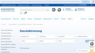 
                            8. Duschabtrennung online kaufen | Duschmeister.de