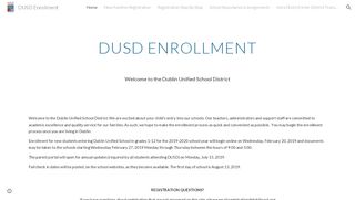 
                            5. DUSD Enrollment - Google Sites