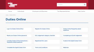 
                            9. Duties Online | State Revenue Office