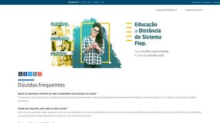 
                            7. Dúvidas frequentes - Sistema Fiep - EAD