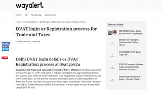 
                            11. DVAT login or Registration process for Trade and Taxes