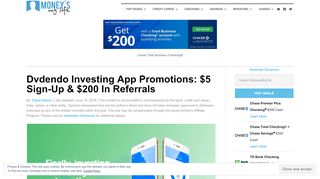 
                            4. Dvdendo Investing App Promotions: $5 Sign-Up & …