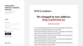 
                            6. DVD.Lernkurs – HIDELINKS – PRIVATE LINKING SERVICE