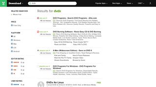 
                            6. Dvdx - Free downloads and reviews - CNET Download.com