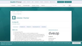 
                            8. d.velop AG - Anbieter / Partner - Health IT-Portal - Das Portal für IT ...