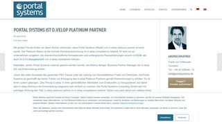 
                            2. d.velop platinum partner | Kompetenz & Erfahrung | Portal Systems