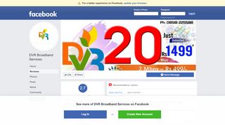 
                            7. DVR Broadband Services - Reviews | Facebook