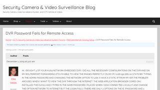 
                            3. DVR Password Fails for Remote Access