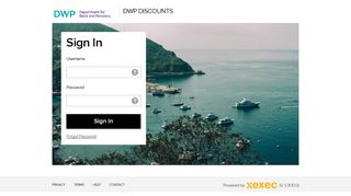 
                            7. DWP Discounts - Sign In - dwp.xexec.com
