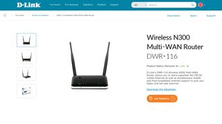 
                            4. DWR‑116 - Wireless N300 Multi-WAN Router - D-Link UK