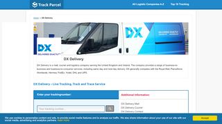 
                            11. DX Delivery Tracking - Track your DX Freight & package