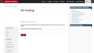 
                            7. DX Tracking - Express Tracking
