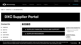 
                            2. DXC Supplier Portal