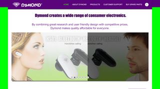 
                            5. Dymond Website – Affordable electronics for everyone