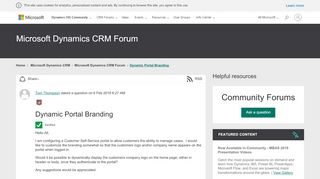 
                            1. Dynamic Portal Branding - Microsoft Dynamics CRM Forum ...